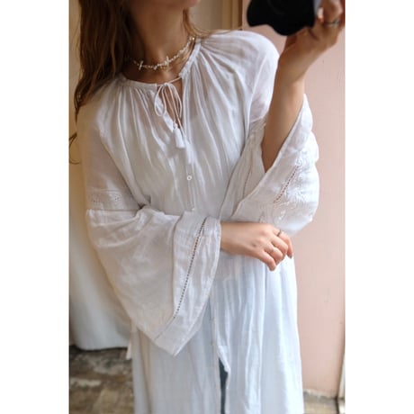 white embroidery one-piece