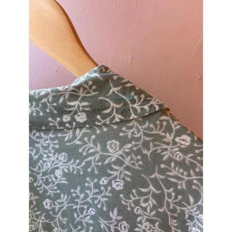 mint green flower one-piece
