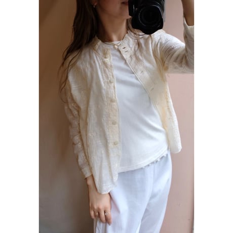 ivory embroidery blouse