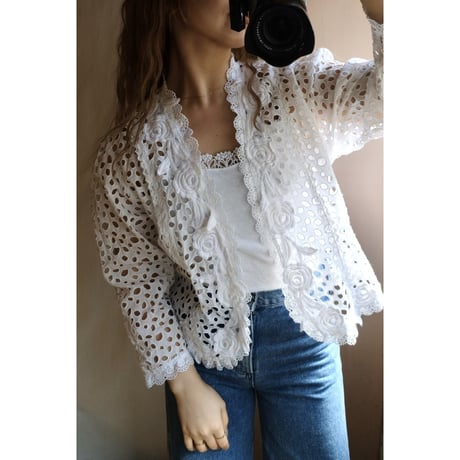 flower dot blouse