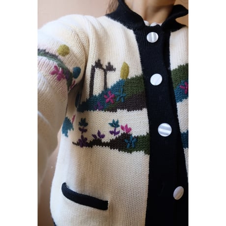 design knit cardigan