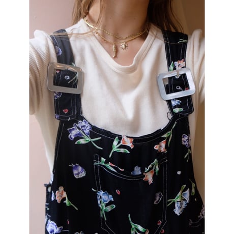 black flower overall