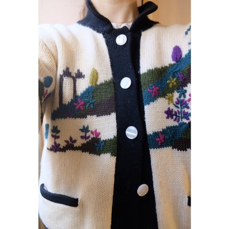 design knit cardigan