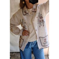 flower embroidery jacket