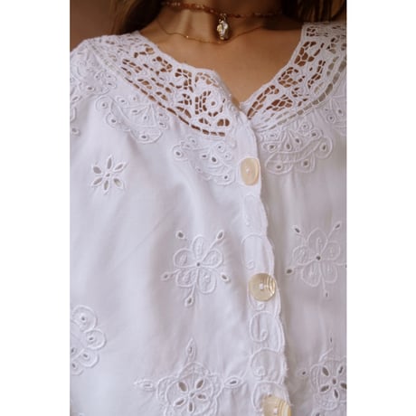 white lace blouse