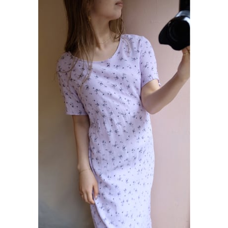 lavender flower one-piece