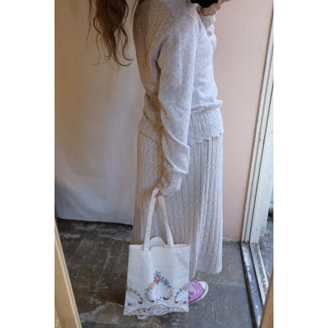 ivory knit set up