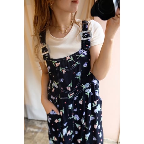 black flower overall