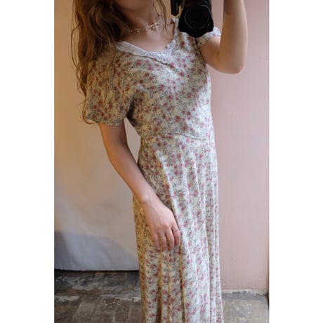 green flower one-piece