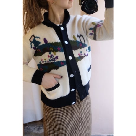 design knit cardigan