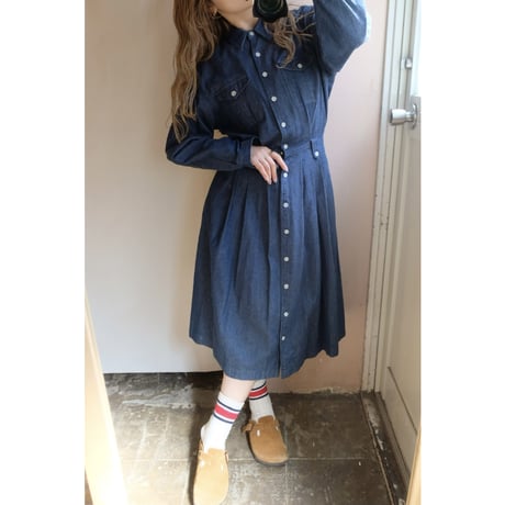 denim one-piece
