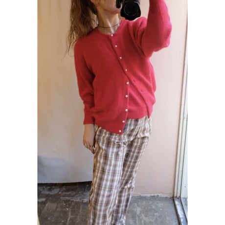 brown tartan check  pants