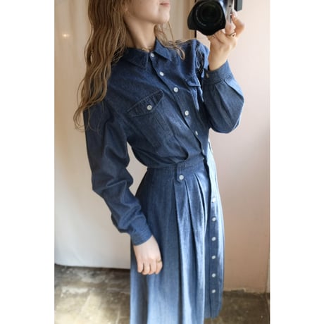 denim one-piece