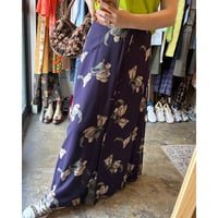 purple flower skirt
