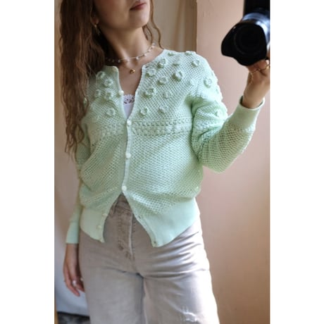 melon crochet cardigan