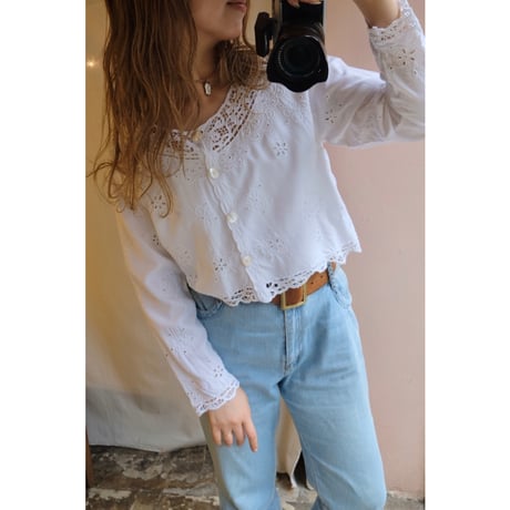 white lace blouse