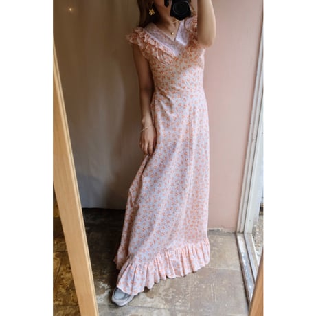 orange flower one-piece