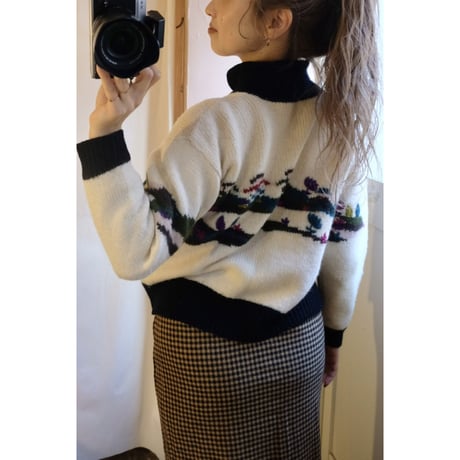 design knit cardigan