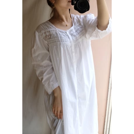 white embroidery one-piece