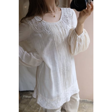 white chiffon blouse