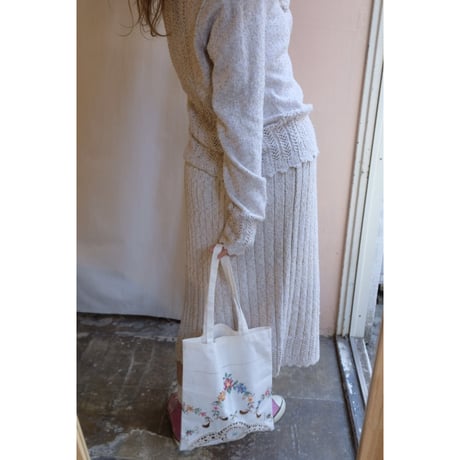 ivory knit set up