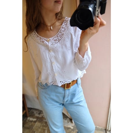 white lace blouse