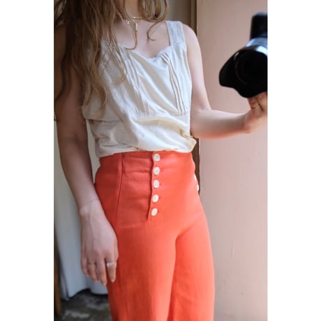 ivory embroidery tank top