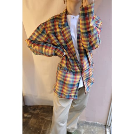 colorful check jacket