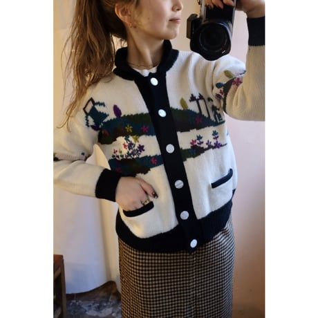 design knit cardigan