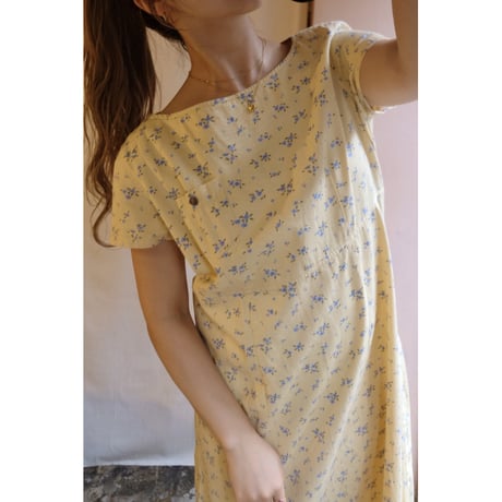 soft yellow flower one-piece