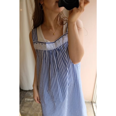 blue stripe one-piece