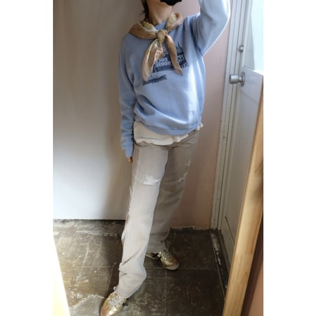 ivory denim pants