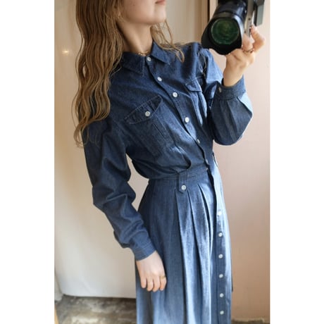 denim one-piece