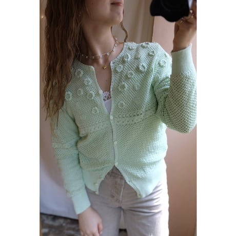 melon crochet cardigan