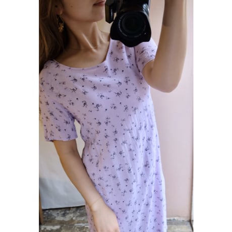 lavender flower one-piece