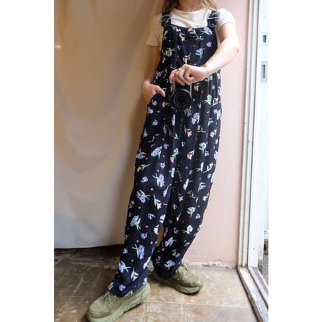 black flower overall