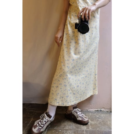 soft yellow flower one-piece