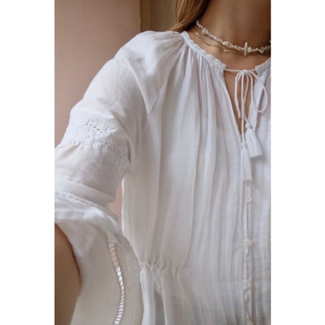 white embroidery one-piece