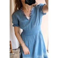 blue one-piece
