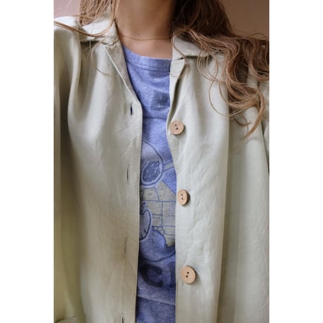 mint green jacket
