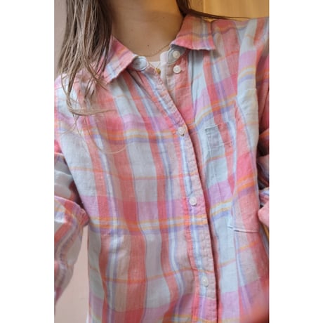 colorful check shirt