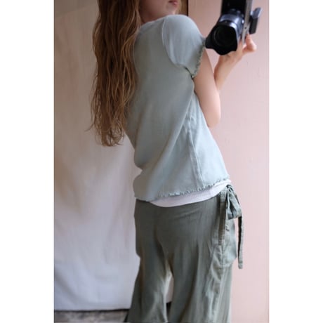 mint green T-shirt