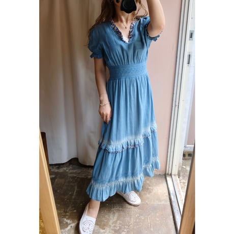 blue one-piece