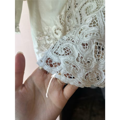 vintage white blouse