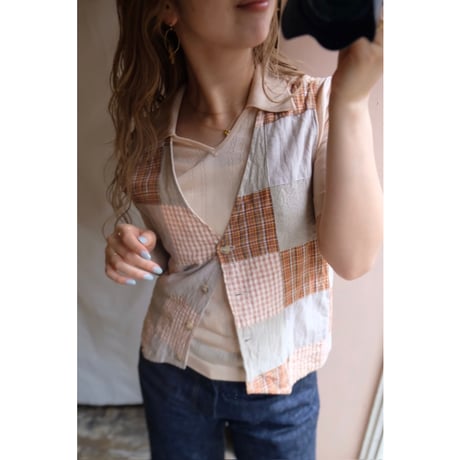 orange check vest