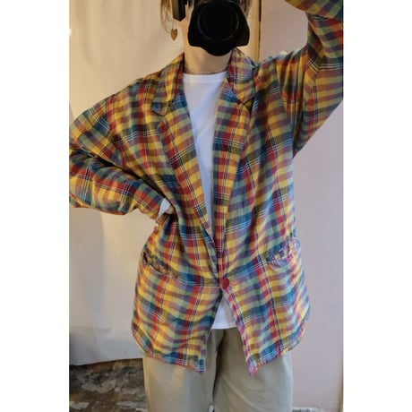 colorful check jacket