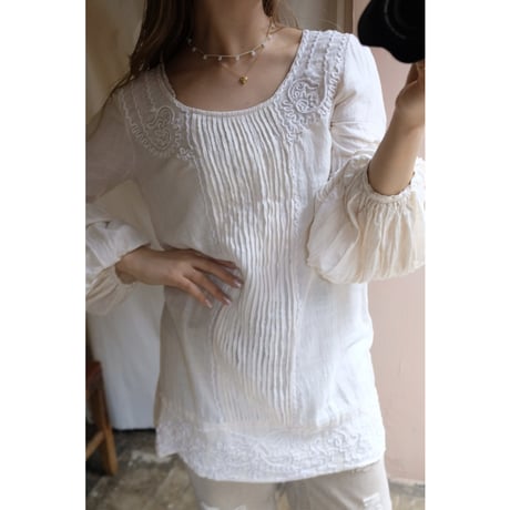 white chiffon blouse