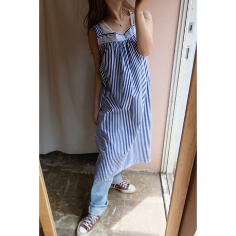 blue stripe one-piece