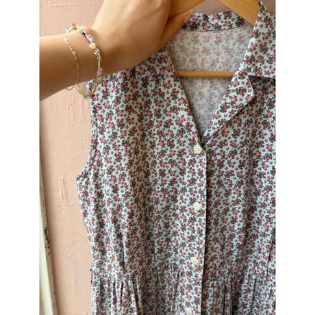 light blue rose one-piece