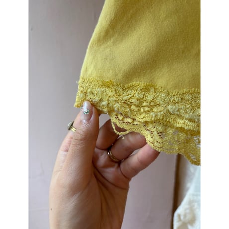yellow lace tank top
